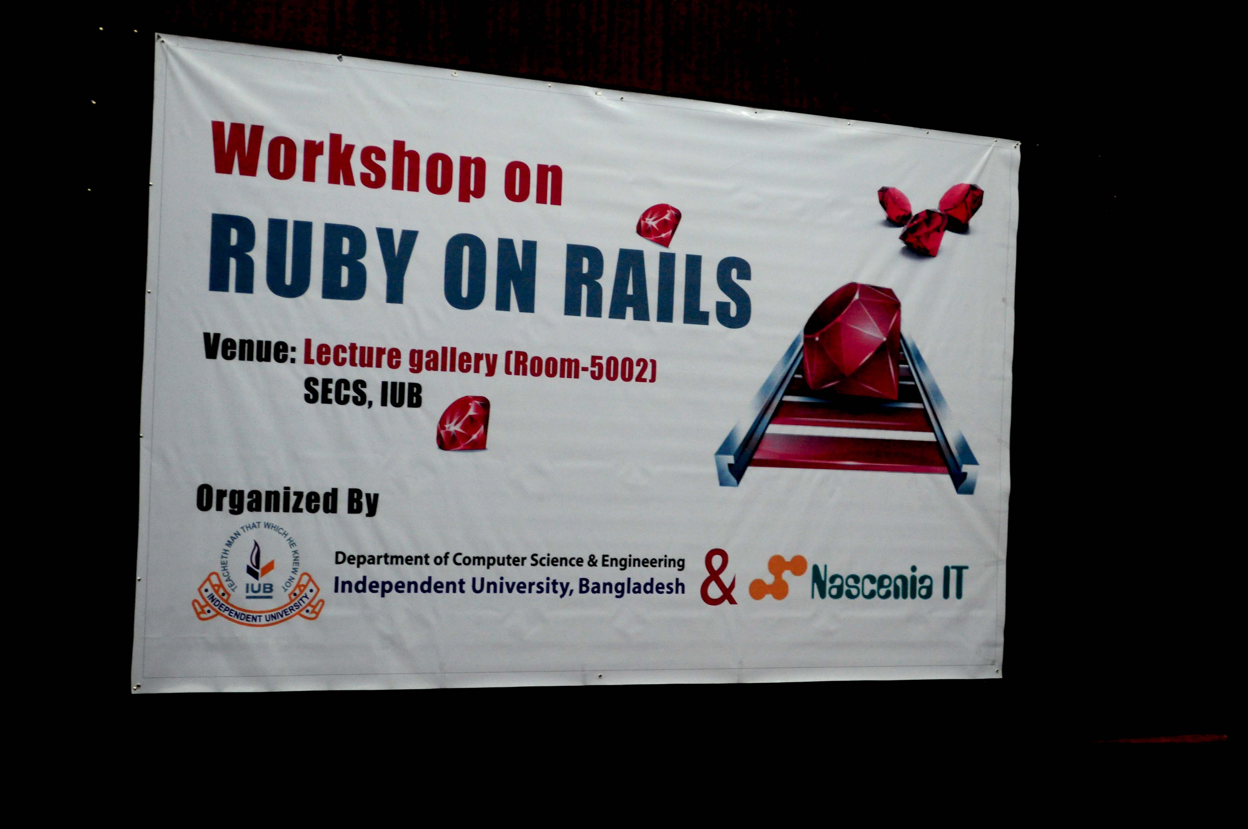 Ruby on Rails workshop held at IUB by Nascenia IT