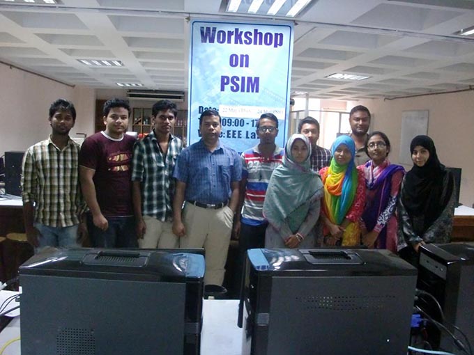 Workshop on MATLAB & PSIM held at EEE Department