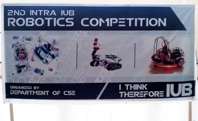 Department of Computer Science and Engineering (CSE) at IUB has successfully hosted its 2nd Intra IUB Robotics Competition