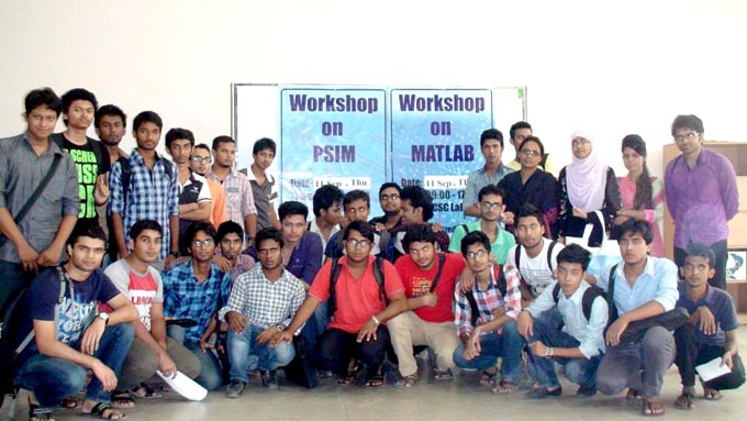Workshop on PSPICE, PSIM and MATLAB held at EEE Department